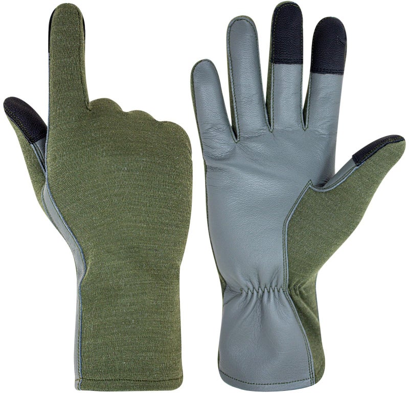 ONETAC OUTDOOR TOUCH SCREEN NOMEX FLIGHT FLYER PILOT OPERATOR DUTY GLOVES (Medium) - Image 4